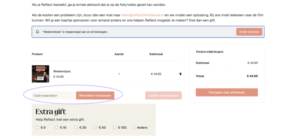 Pas bestellen stap 3