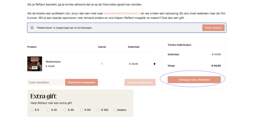 Pas bestellen stap 4
