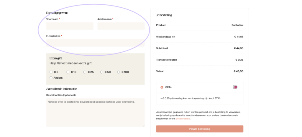 Pas bestellen stap 5