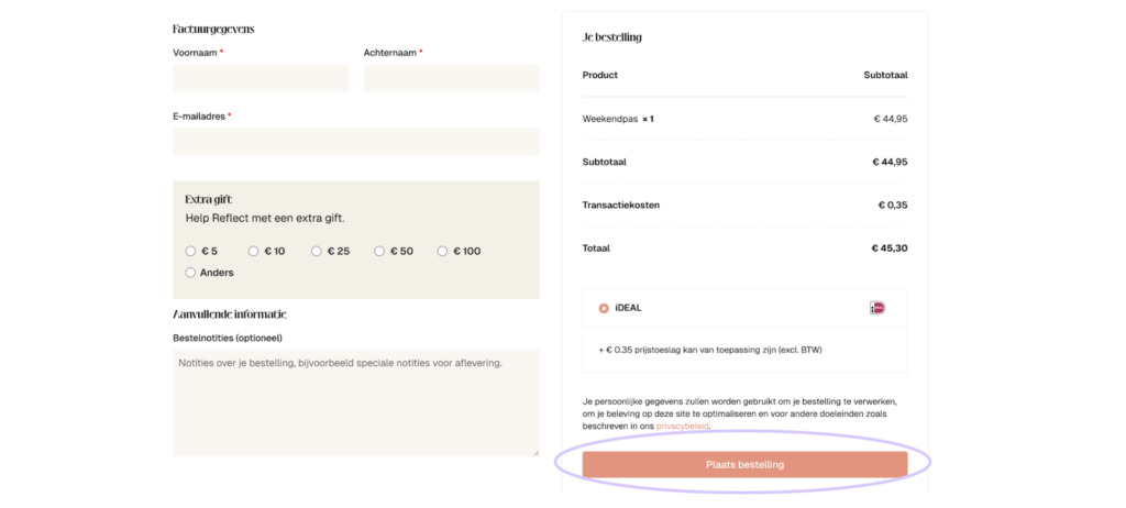 Pas bestellen stap 6